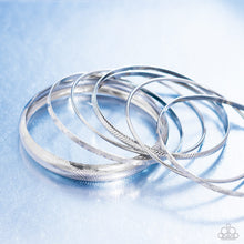Load image into Gallery viewer, Stackable Stunner - Silver Paparazzi Accessories
