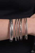 Load image into Gallery viewer, Stackable Stunner - Silver Paparazzi Accessories
