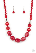 Load image into Gallery viewer, Ten Out of TENACIOUS - Red - Paparazzi Accessories - VJ Bedazzled Jewelry
