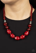 Load image into Gallery viewer, Ten Out of TENACIOUS - Red - Paparazzi Accessories - VJ Bedazzled Jewelry
