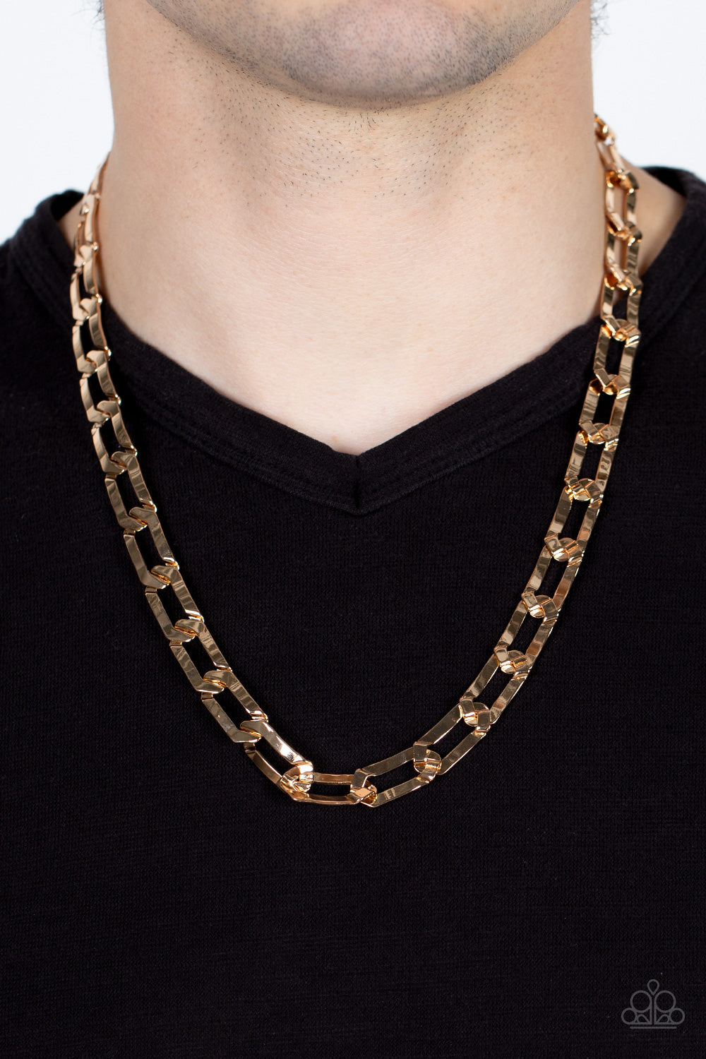 Full-Court Press - Gold- Paparazzi Accessories - VJ Bedazzled Jewelry