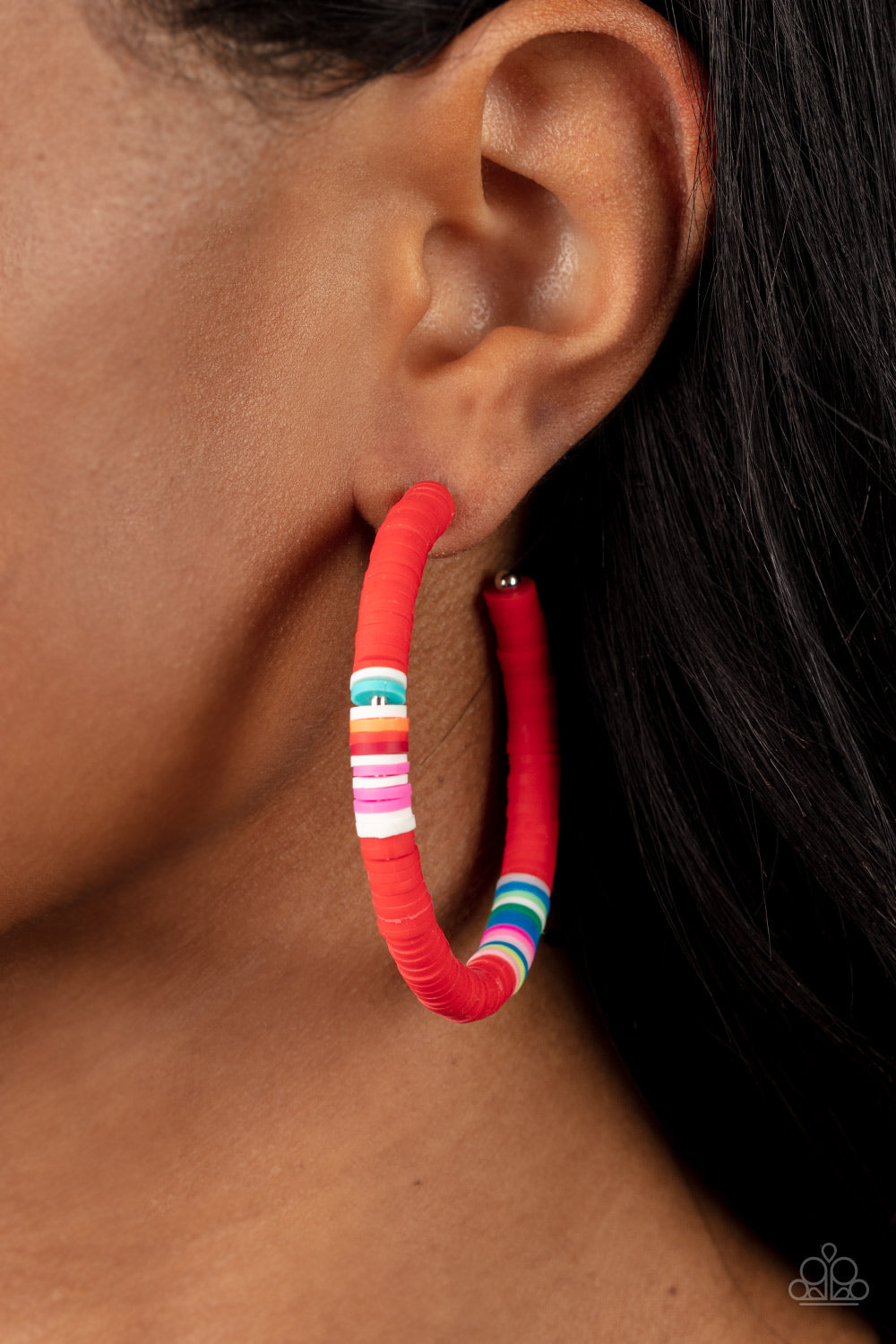 Colorfully Contagious - Red - VJ Bedazzled Jewelry