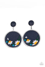 Load image into Gallery viewer, Embroidered Gardens - Blue - Paparazzi Accessories - VJ Bedazzled Jewelry
