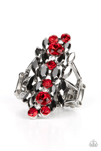 Smoky Smolder - Red - Paparazzi Accessories - VJ Bedazzled Jewelry