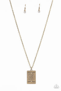 All About Trust - Brass - Paparazzi Accessories - VJ Bedazzled Jewelry