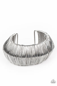 Wild About Wire - Silver - Paparazzi Accessories - VJ Bedazzled Jewelry