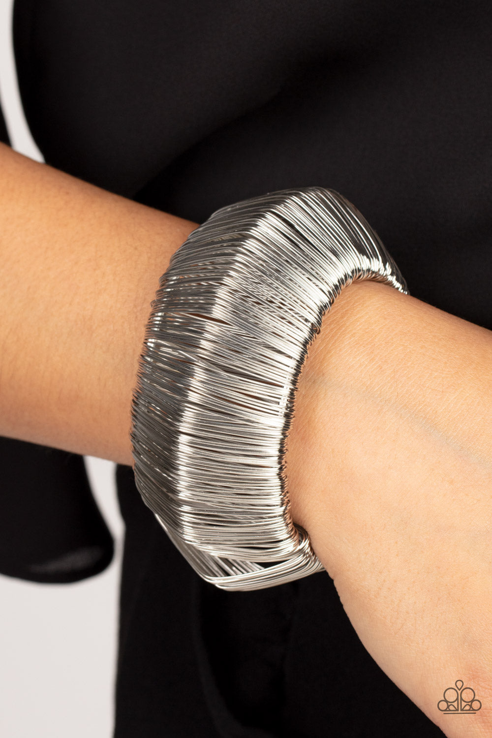 Wild About Wire - Silver - Paparazzi Accessories - VJ Bedazzled Jewelry