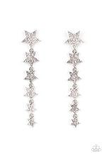 Load image into Gallery viewer, Americana Attitude - White- Paparazzi Accessories - VJ Bedazzled Jewelry
