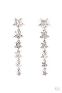 Americana Attitude - White- Paparazzi Accessories - VJ Bedazzled Jewelry