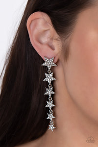 Americana Attitude - White- Paparazzi Accessories - VJ Bedazzled Jewelry