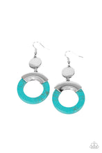 Load image into Gallery viewer, ENTRADA at Your Own Risk - Blue-Paparazzi Accessories - VJ Bedazzled Jewelry
