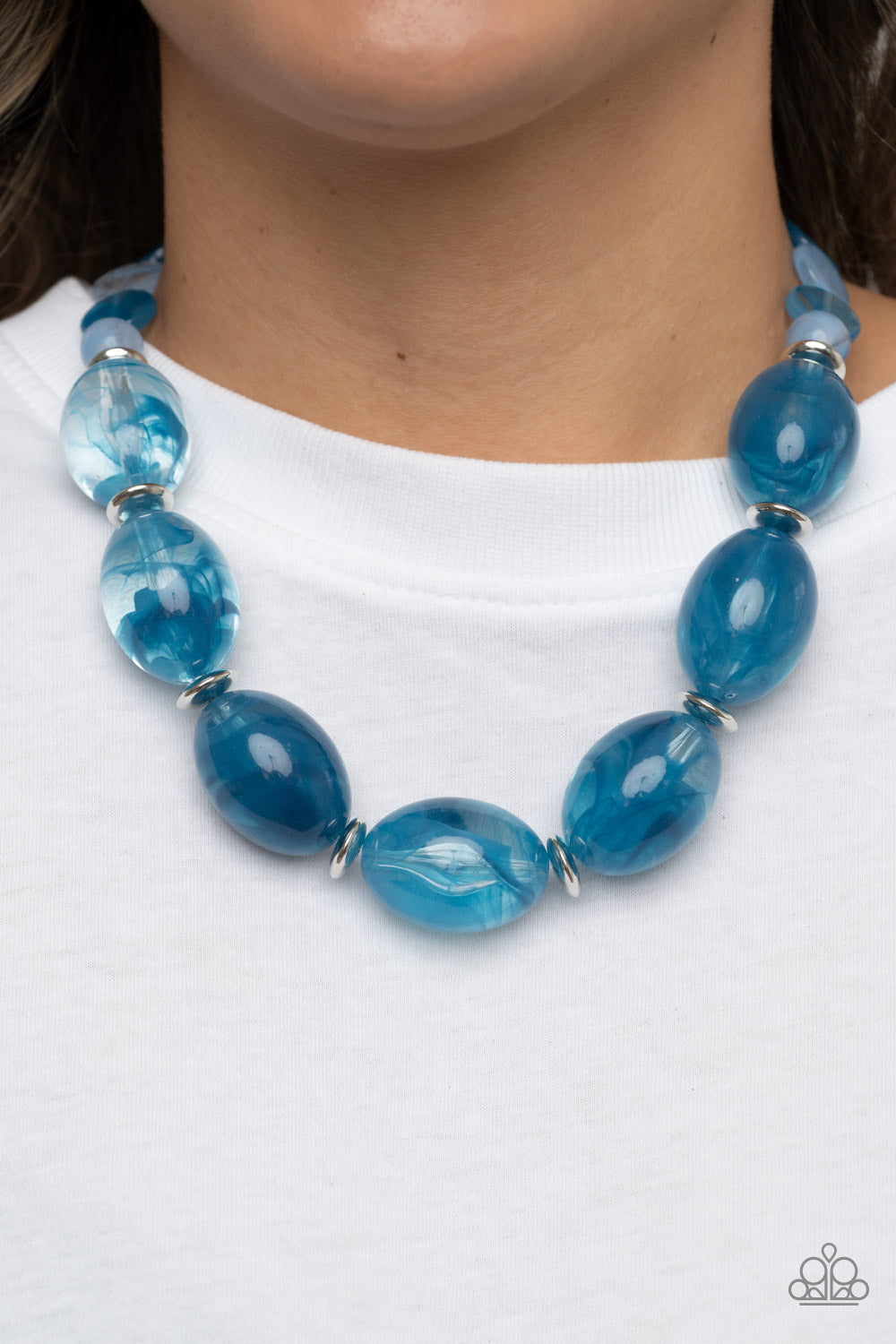 Belle of the Beach - Blue- Paparazzi Accessories - VJ Bedazzled Jewelry