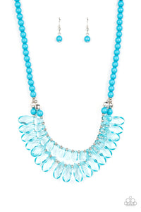 All Across the GLOBETROTTER - Blue Paparazzi Accessories - VJ Bedazzled Jewelry