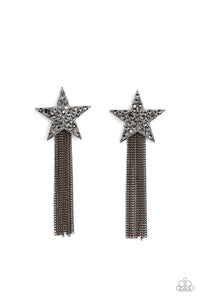 Superstar Solo - Black - Paparazzi Accessories - VJ Bedazzled Jewelry