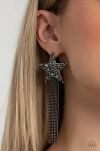 Superstar Solo - Black - Paparazzi Accessories - VJ Bedazzled Jewelry
