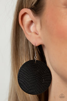 Leathery Loungewear - Black - Paparazzi Accessories - VJ Bedazzled Jewelry