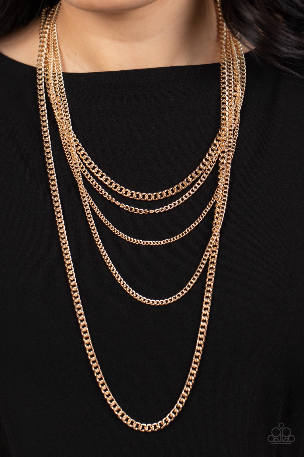 Top of the Food Chain - Gold - Paparazzi Accessories - VJ Bedazzled Jewelry