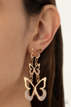 Load image into Gallery viewer, Flamboyant Flutter - Gold - VJ Bedazzled Jewelry
