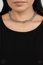 Load image into Gallery viewer, Cause a Commotion - Silver-Paparazzi Accessories - VJ Bedazzled Jewelry
