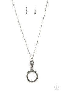 Radiant Ringleader - Black Paparazzi Accessories - VJ Bedazzled Jewelry