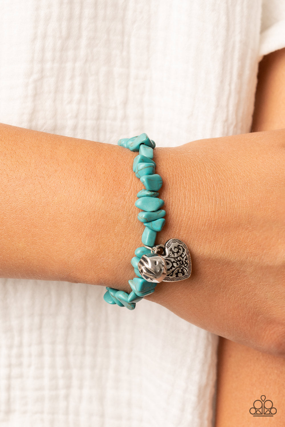 Love You to Pieces - Blue - VJ Bedazzled Jewelry