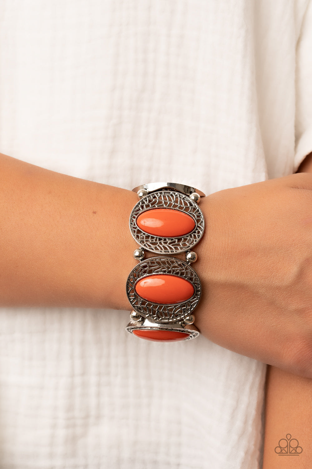 Eastern Escapade - Orange Paparazzi Accessories - VJ Bedazzled Jewelry