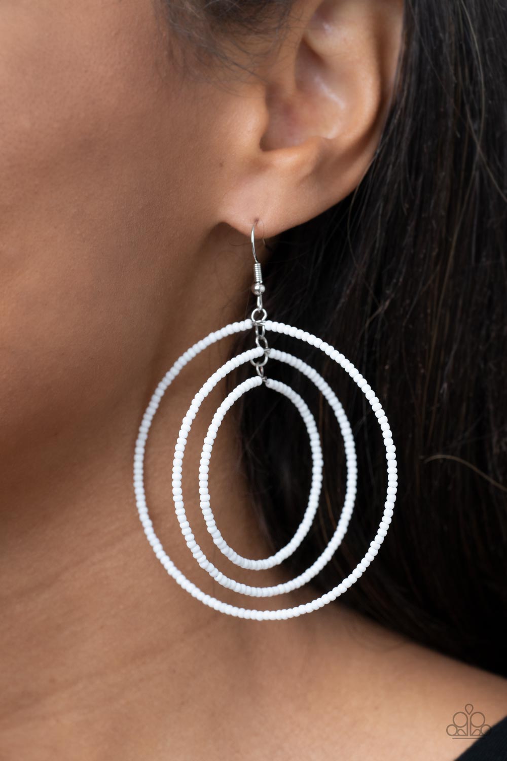 Colorfully Circulating - White - VJ Bedazzled Jewelry