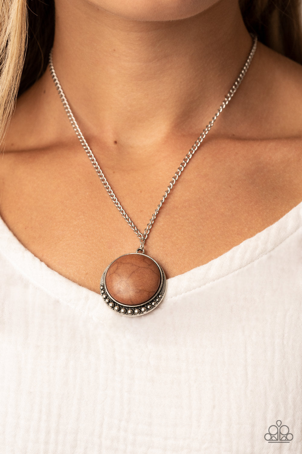 Mojave Moon - Brown - Paparazzi Accessories - VJ Bedazzled Jewelry