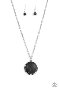 Mojave Moon - Black Paparazzi Accessories - VJ Bedazzled Jewelry