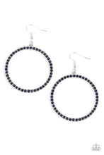 Load image into Gallery viewer, Head-Turning Halo - Blue - Paparazzi Accessories - VJ Bedazzled Jewelry
