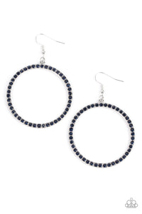 Head-Turning Halo - Blue - Paparazzi Accessories - VJ Bedazzled Jewelry