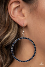 Load image into Gallery viewer, Head-Turning Halo - Blue - Paparazzi Accessories - VJ Bedazzled Jewelry
