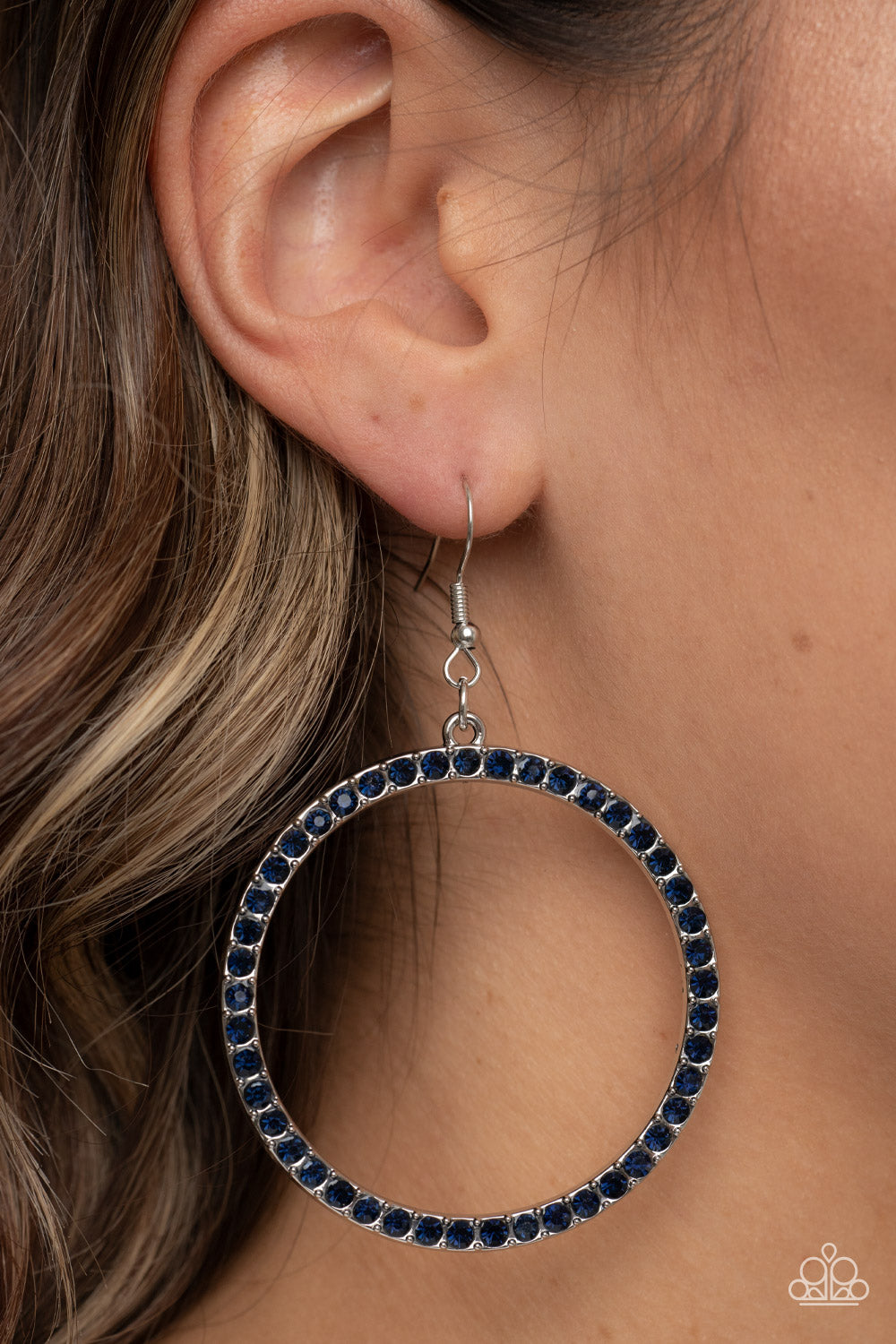 Head-Turning Halo - Blue - Paparazzi Accessories - VJ Bedazzled Jewelry