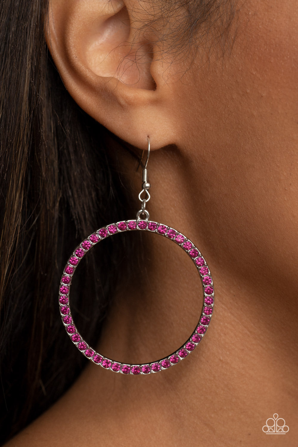 Head-Turning Halo - Pink Paparazzi Accessories - VJ Bedazzled Jewelry