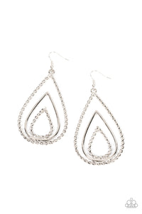 Tastefully Twisty - Silver - Paparazzi Accessories - VJ Bedazzled Jewelry