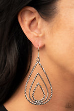 Load image into Gallery viewer, Tastefully Twisty - Silver - Paparazzi Accessories - VJ Bedazzled Jewelry
