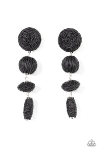 Twine Tango - Black-Paparazzi Accessories - VJ Bedazzled Jewelry