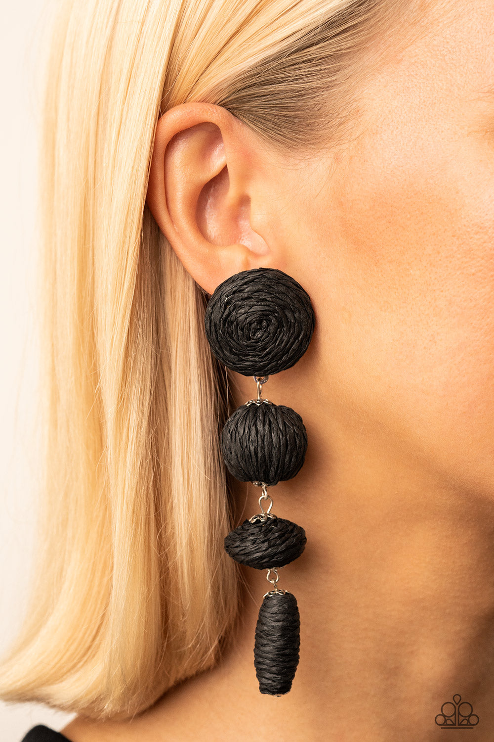 Twine Tango - Black-Paparazzi Accessories - VJ Bedazzled Jewelry