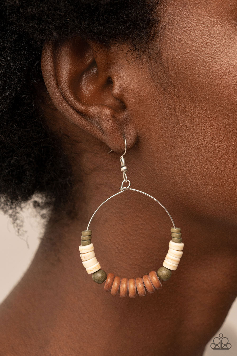 Earthy Esteem - Brown- Paparazzi Accessories - VJ Bedazzled Jewelry