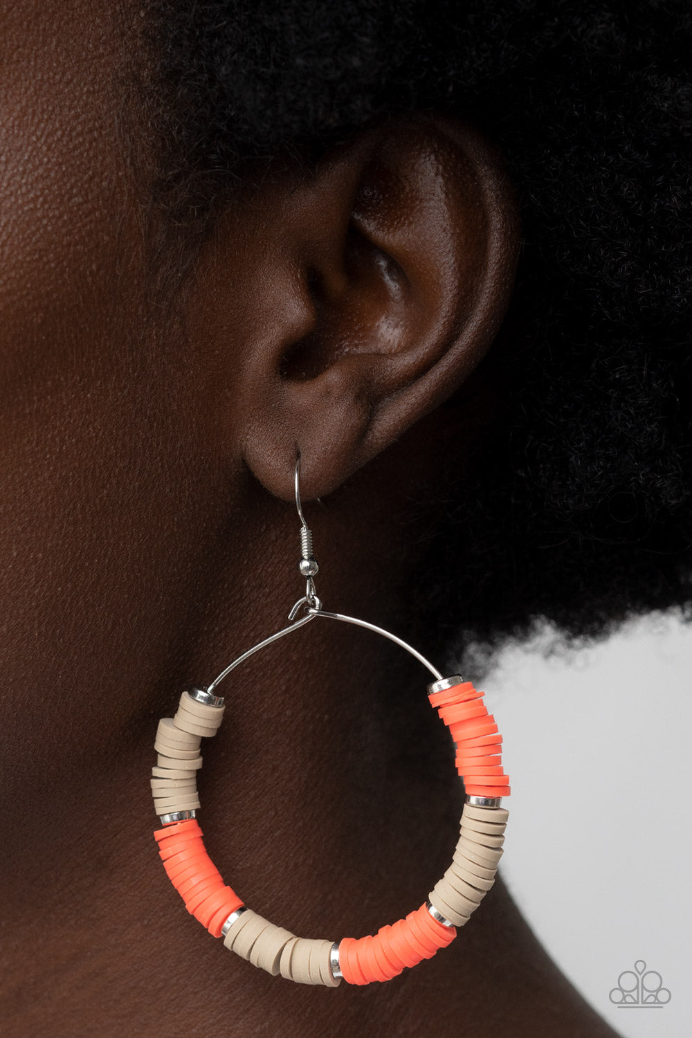 Skillfully Stacked - Orange - Paparazzi Accessories - VJ Bedazzled Jewelry