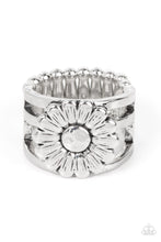 Load image into Gallery viewer, Roadside Daisies - Silver - Paparazzi Accessories - VJ Bedazzled Jewelry
