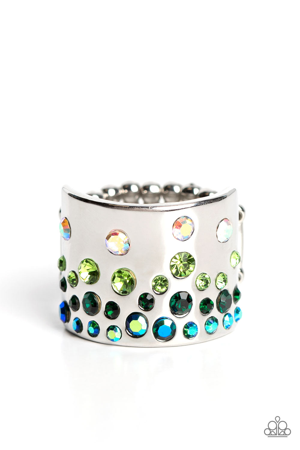 Sizzling Sultry - Green- Paparazzi Accessories - VJ Bedazzled Jewelry