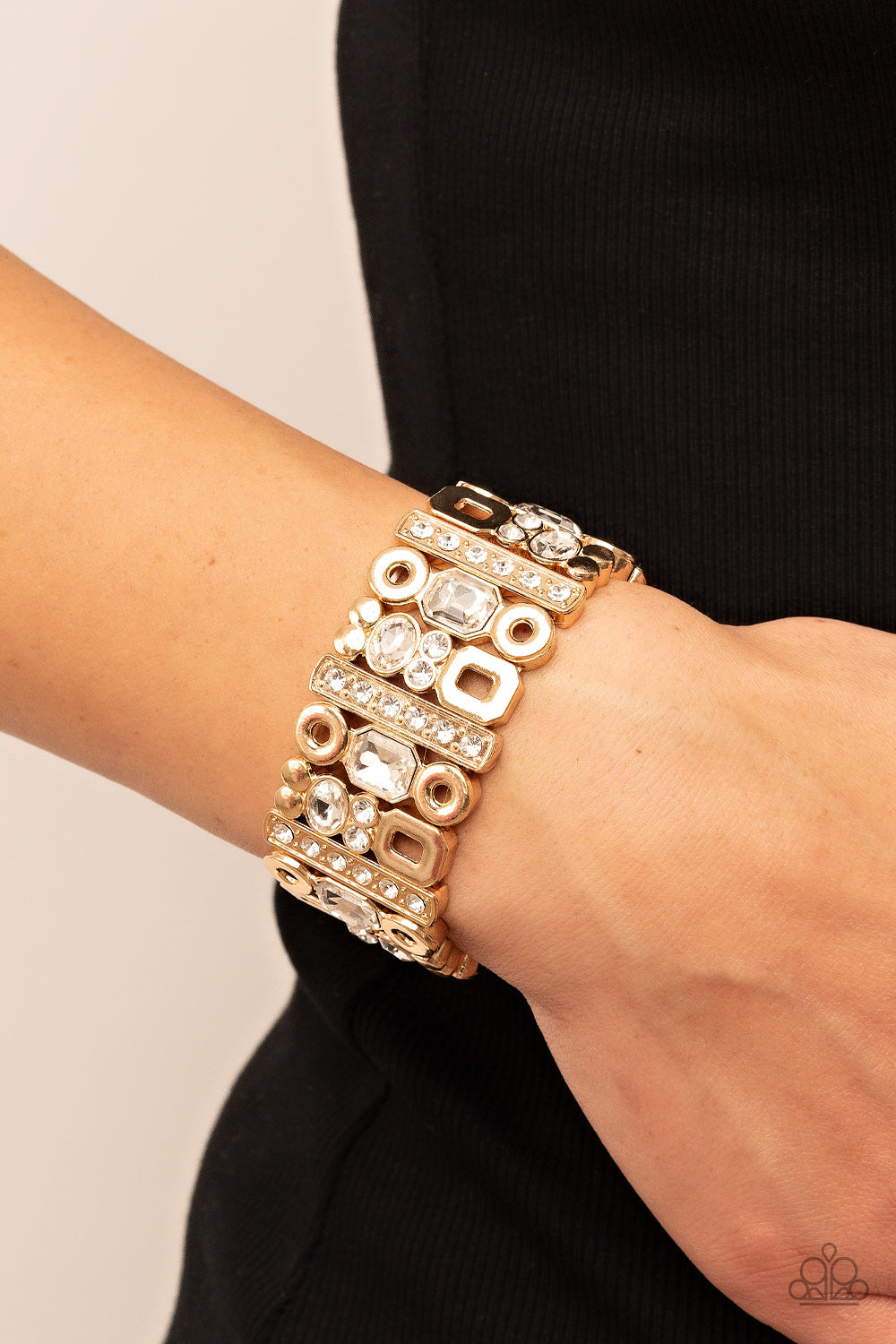 Dynamically Diverse - Gold - VJ Bedazzled Jewelry