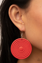 Load image into Gallery viewer, Caribbean Cymbal - Red- Paparazzi Accessories - VJ Bedazzled Jewelry

