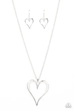 Load image into Gallery viewer, Hopelessly In Love - Silver- Paparazzi Accessories - VJ Bedazzled Jewelry
