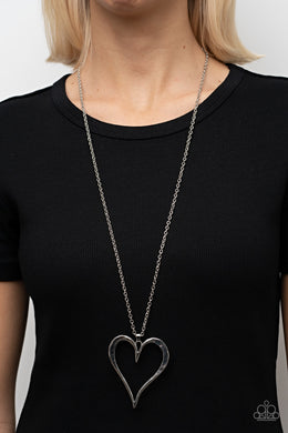 Hopelessly In Love - Silver- Paparazzi Accessories - VJ Bedazzled Jewelry