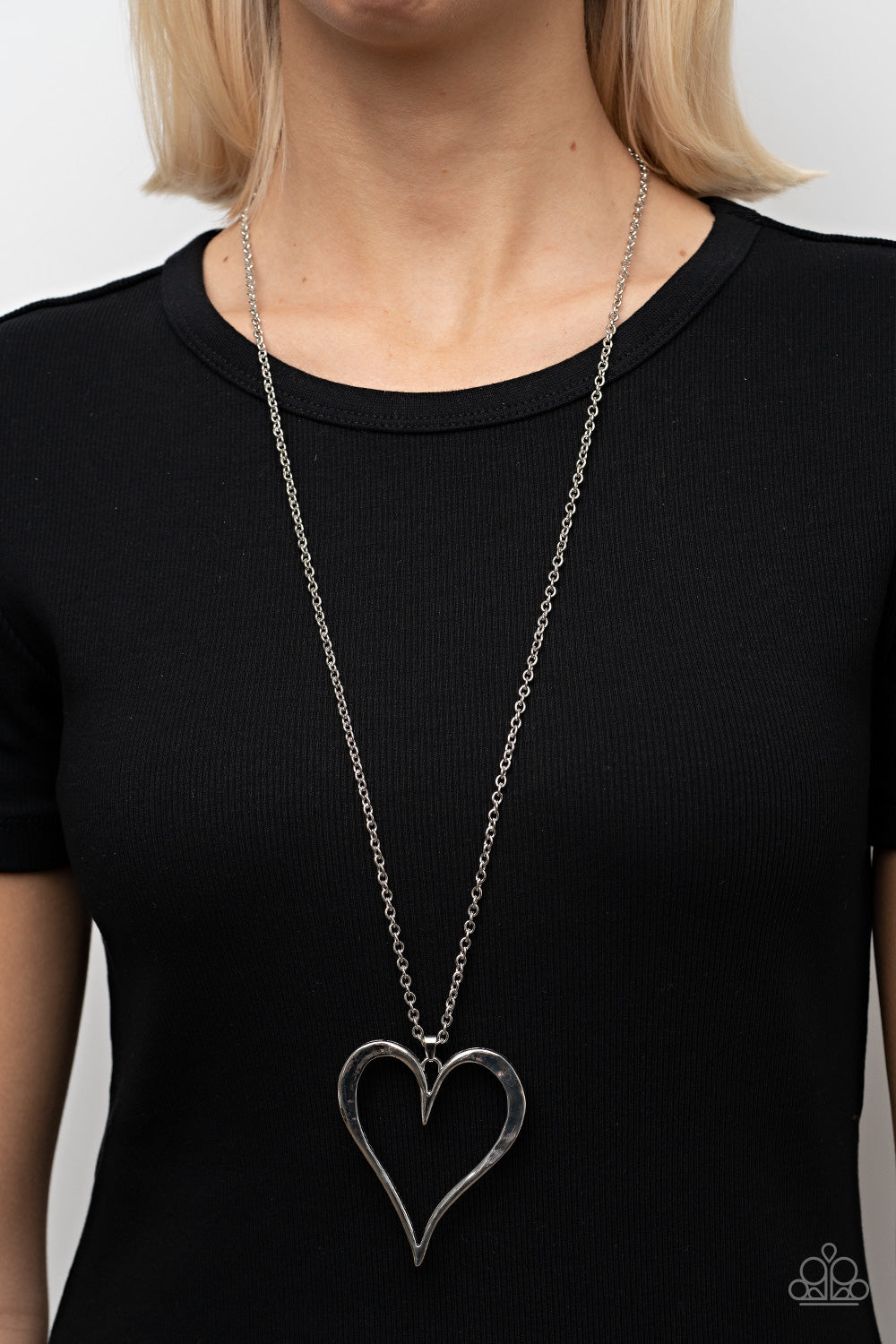 Hopelessly In Love - Silver- Paparazzi Accessories - VJ Bedazzled Jewelry