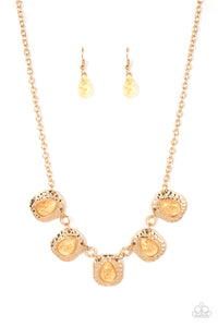 Mayan Masterpiece - Gold - Paparazzi Accessories - VJ Bedazzled Jewelry