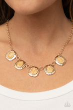 Load image into Gallery viewer, Mayan Masterpiece - Gold - Paparazzi Accessories - VJ Bedazzled Jewelry
