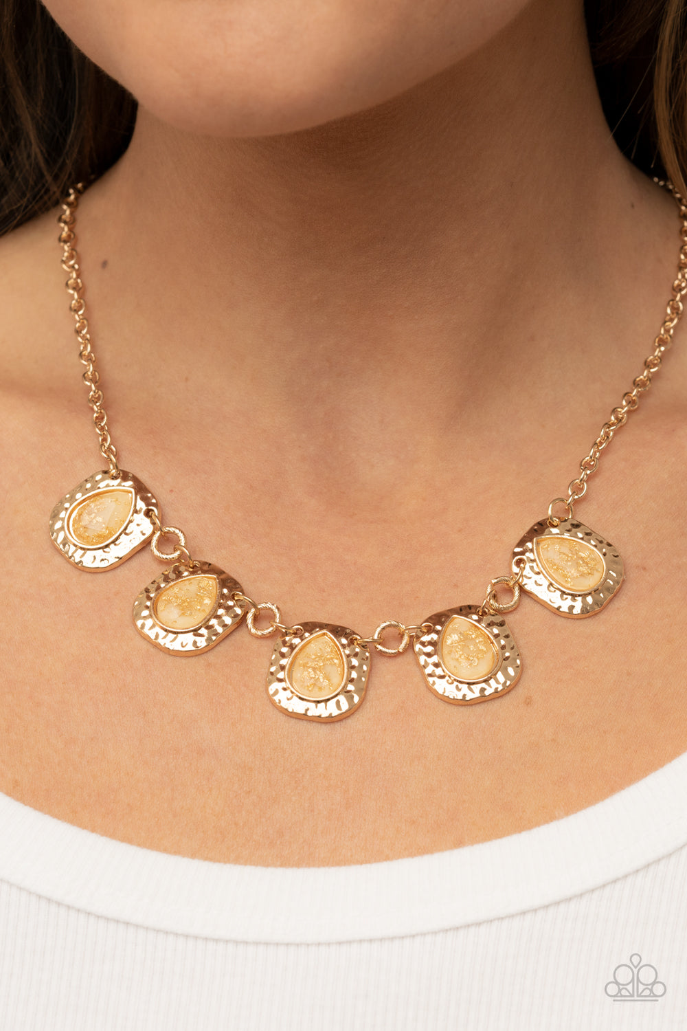 Mayan Masterpiece - Gold - Paparazzi Accessories - VJ Bedazzled Jewelry